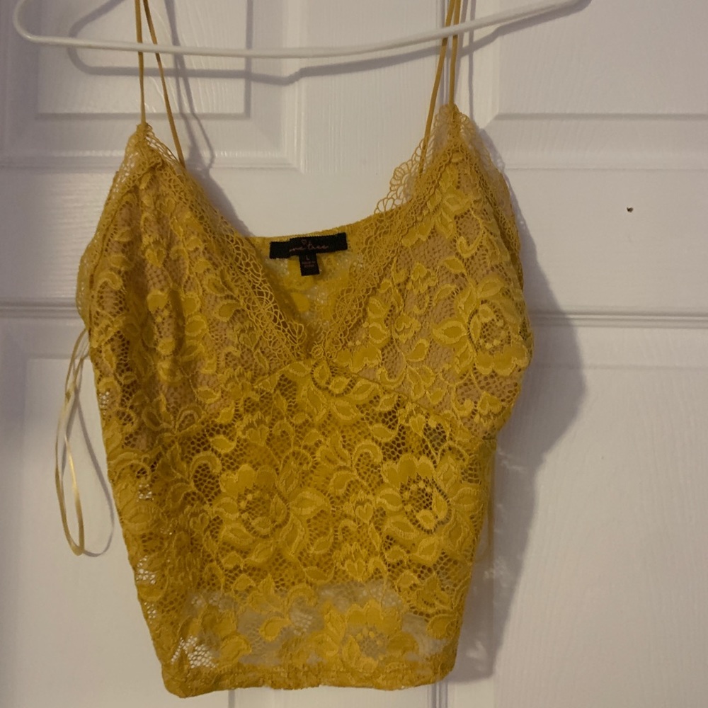 Yellow Crop top